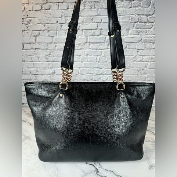 COACH Black Pebbled Leather Tote Bag 36604 Authentic - Picture 2 of 15